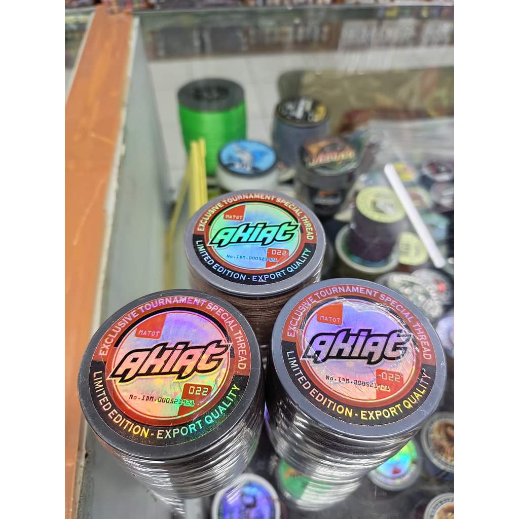 Gelasan AKIAT MATOT 022 exclusive turnament / benang gelasan akiat / gelasan senar matot tajam untuk