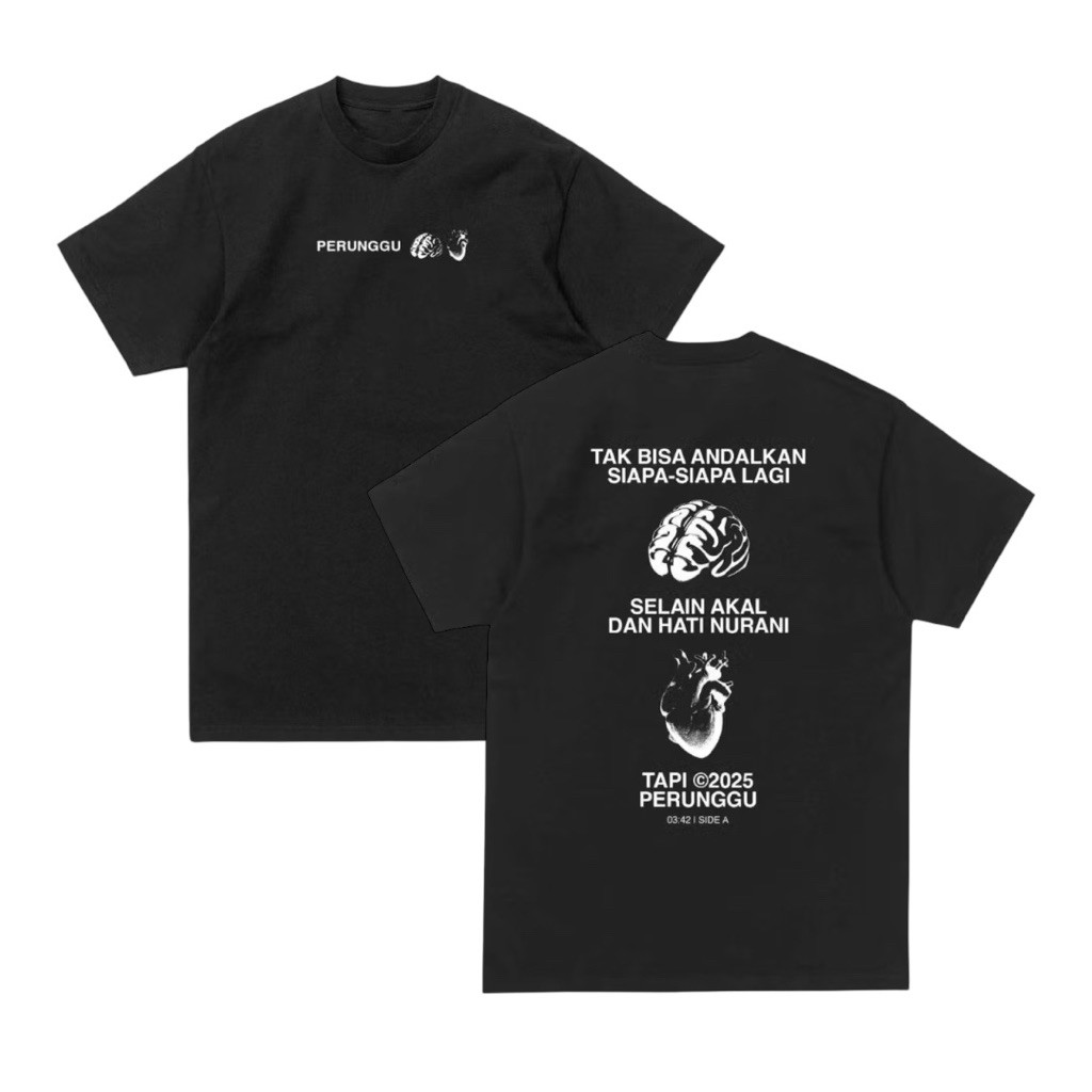 Tshirt Perunggu Akal Dan Hati Nurani Katun Print