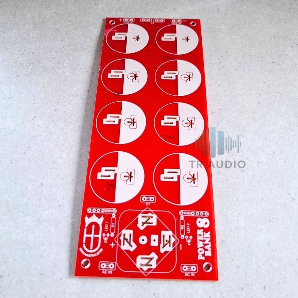 PCB Power Supply Audio 8 Elco Untuk Mono/Stereo Bisa Dioda Kiprok/Sisir