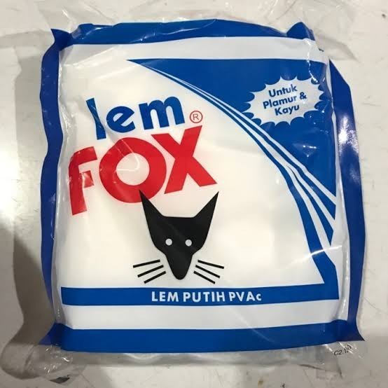 Lem fox 350 gram plastik 350gram Lem PVaC Putih Fox 350 gram / Lem Fox Biru Lem Kayu Fox