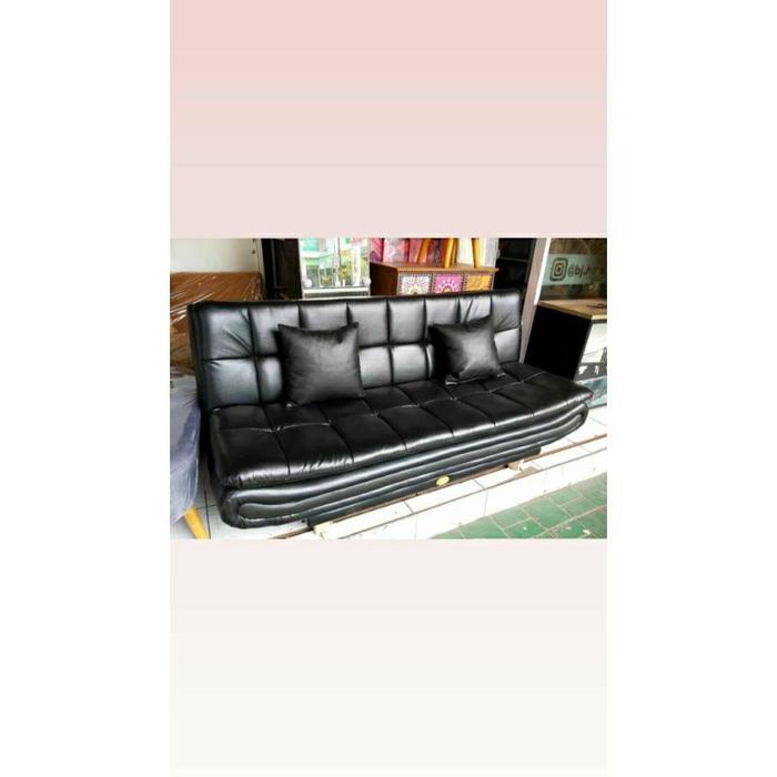 Sofabed BIGLAND / KURSI SANTAI / SOPA LIPAT / Sofa bed kulit pabrik tebal / ruang tamu korsi mewah m