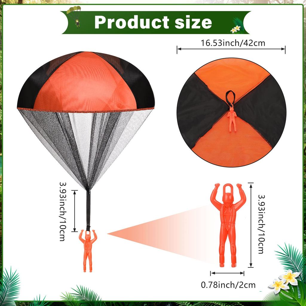 10/20/40 Pcs Parachute Toys, Mini Army Men Parachute Toys for Kids, Flying Throwing Gifts Bulk for E