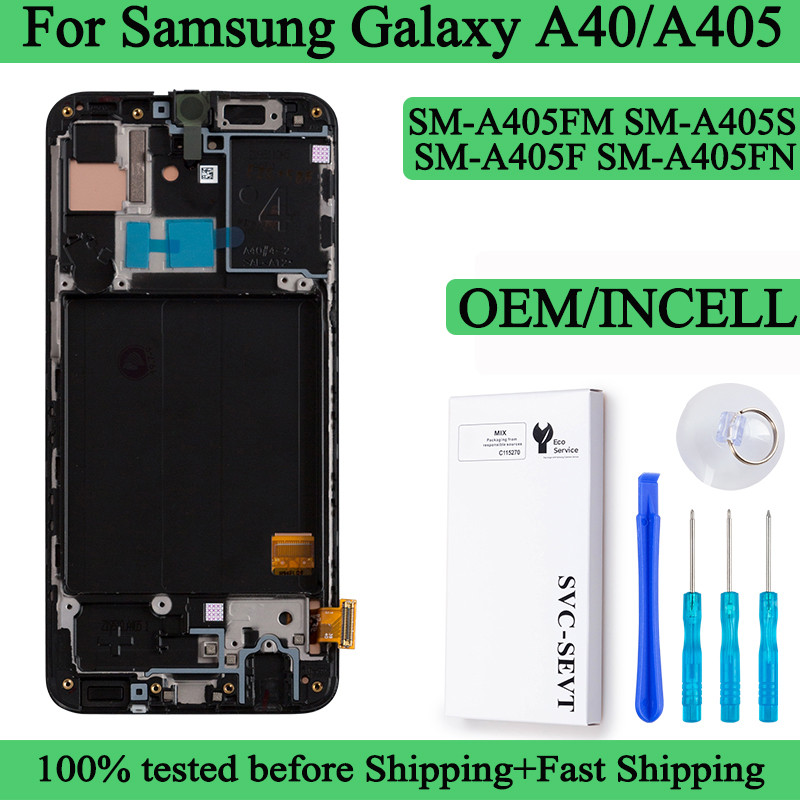 SM-A405F A405FN A405FM A405S Premium Lcd For Samsung Galaxy A40 splay Tou Screen gitizer Panel Assem