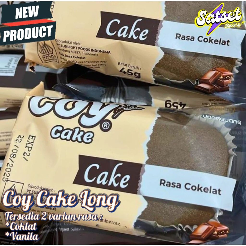 (Hausly) (1 Dus/60 Pcs) COY CAKE LONG / COY CAKE 1 KARTON ENAK MURAH