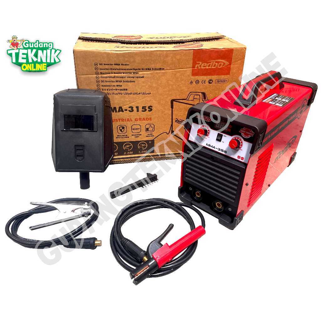 REDBO Mesin Las MMA315 MMA315S 1 3 PHASE / Mesin Las Listrik Trafo Travo Trapo MMA 315 -  Inverter W