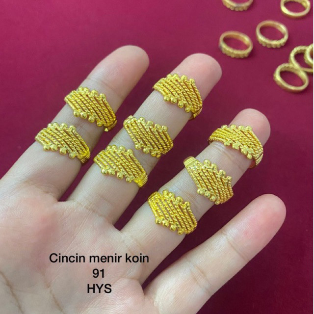 Cincin Koin 1991 Asli Awet Lapisan Logam