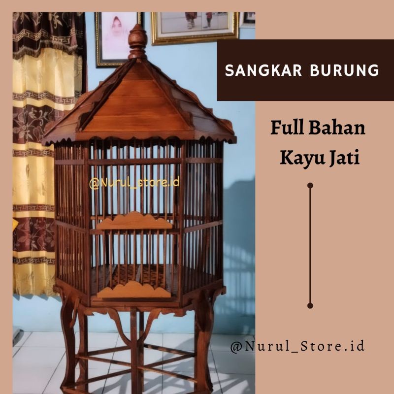 [VIRGO PET] SANGKAR BURUNG / SANGKAR AYAM BEKISAR/SANGKAR JOGLO JATI/SANGKAR AYAM HIAS/SANGKAR BEO/K