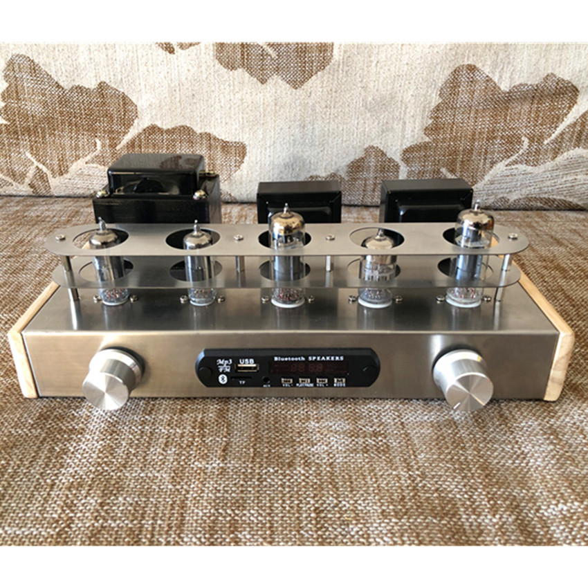 Auo 6n2 6p1 Vacuum Tube Amplifier Kit Y Hifi Class A Auo Amplifier Vu Meter Bluetooth 5.0 Usb Player