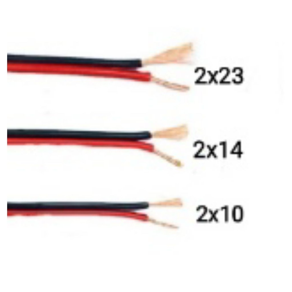 NMD - kabel serabut merah hitam NYZ, serabut tembaga 2x10, 2x14, 2x23, kabel audio