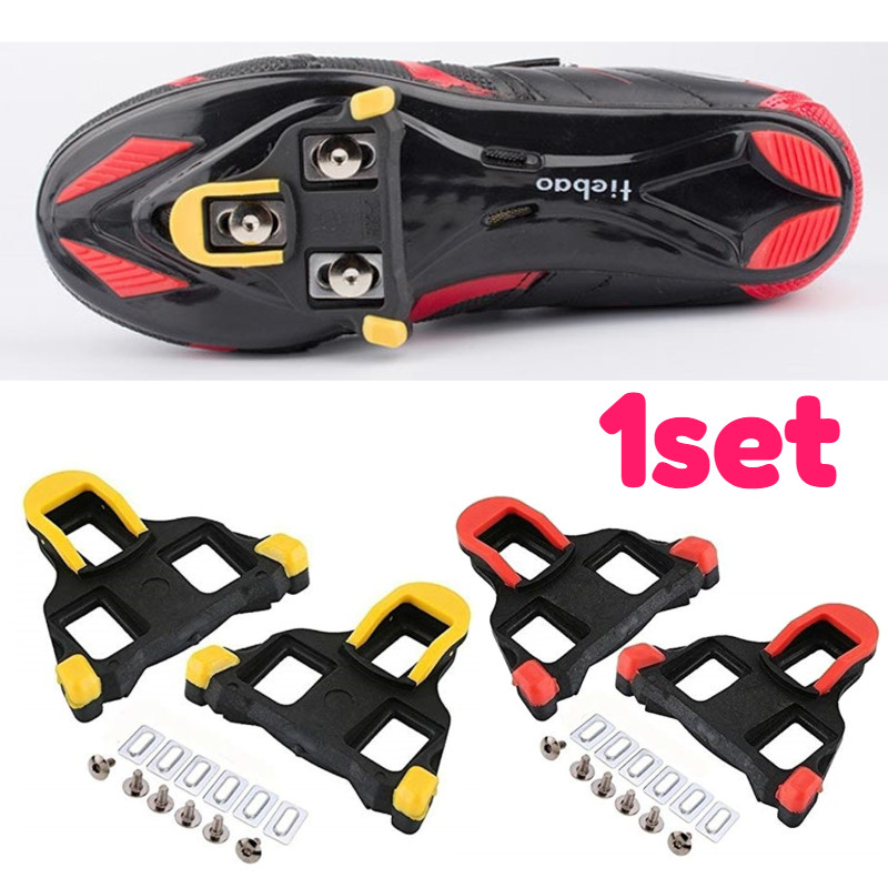 Cleat Pedal SPD SL Cleat Sepatu Sepeda Roadbike Hitam Kuning