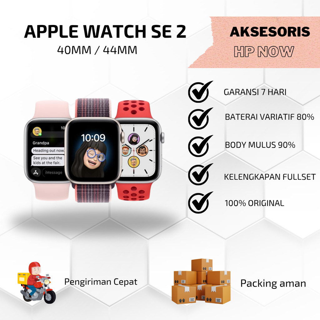 Apple Watch / iWatch Series SE 2 40mm 44mm Second Original Fulset | AHN