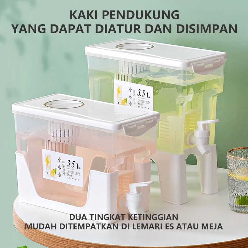 H6639 Galon Mini Aesthetic dengan Keran Air / Dispenser Air 3.5 Liter dan 6.5 Liter / Dispenser Air 