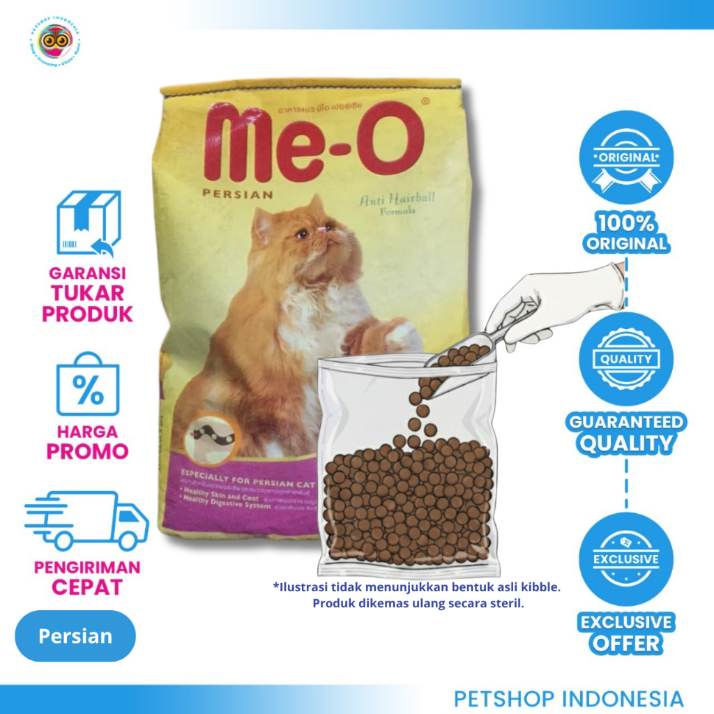 Meo Persian Kemasan Repack - Makanan Kering Kucing Persia