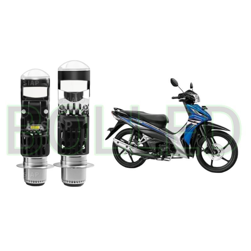1pcs Lampu depan LED H6 Mini BiLED motor Honda Revo FI BLD