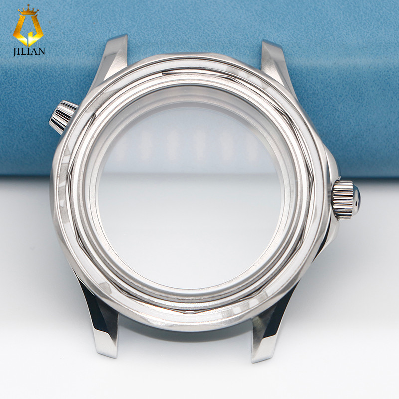 42mm Silver Seamaster 300 Mechanical Case With 4 kinds Ceramic Bezel To Mofied NH35 NH36 Movement Se