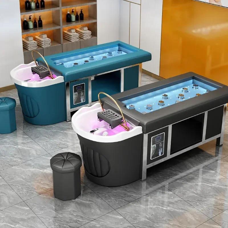 Head Spa Salon Chair Hair Salon Massage Stylist Spa Shampoo Bed Head Therapy Massage Behandelstoel B