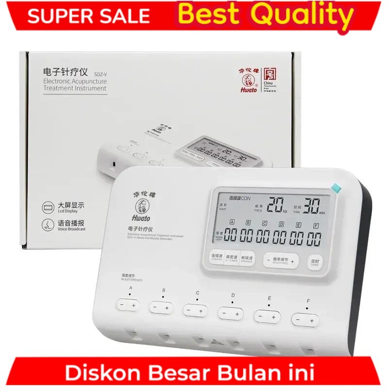 Hwato SDZ-V Electrical Acupuncture Therapy Nerve and muscle stimulator 6 Channel EMS TENS Electroacu