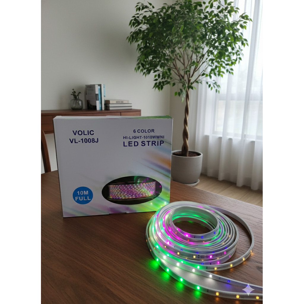 Lampu Strip LED 3528 RGB VOLIC 8M – Dekorasi Rumah & Kamar Estetik