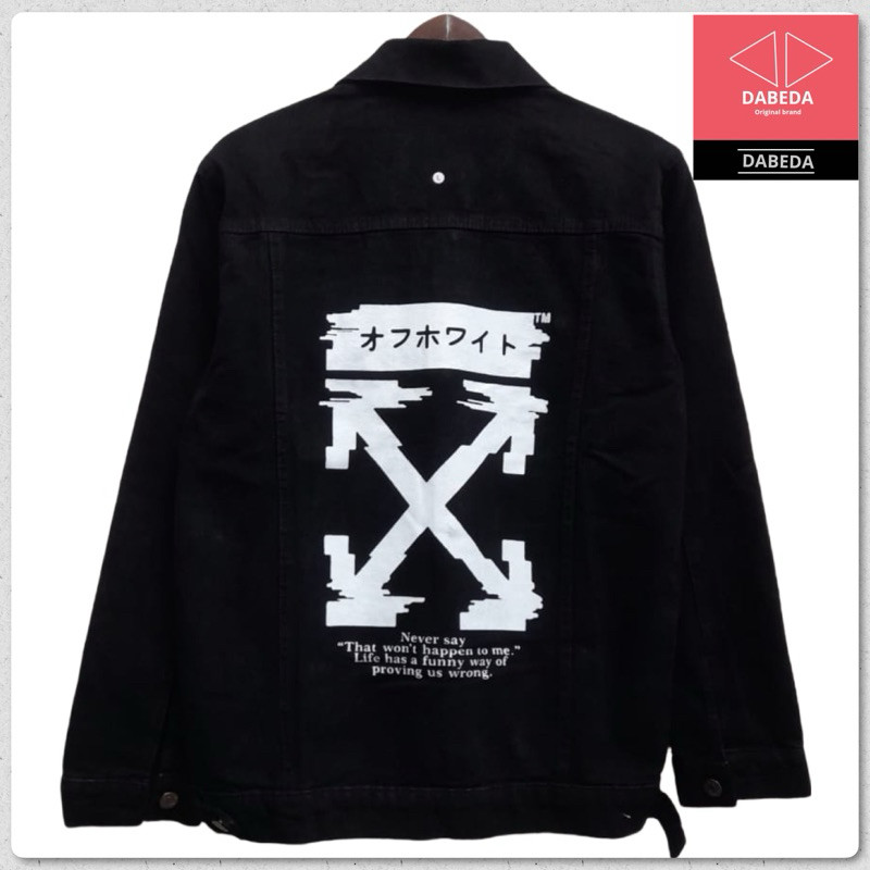 JAKET DENIM JEANS PRIA TOMAN FULL HITAM