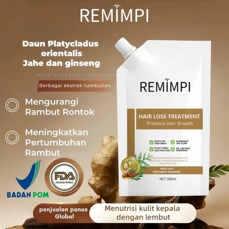 [Remimpi Official] Anti Hair Fall Hair Treatment Shampoo Rambut Rontok dan Kebotakan