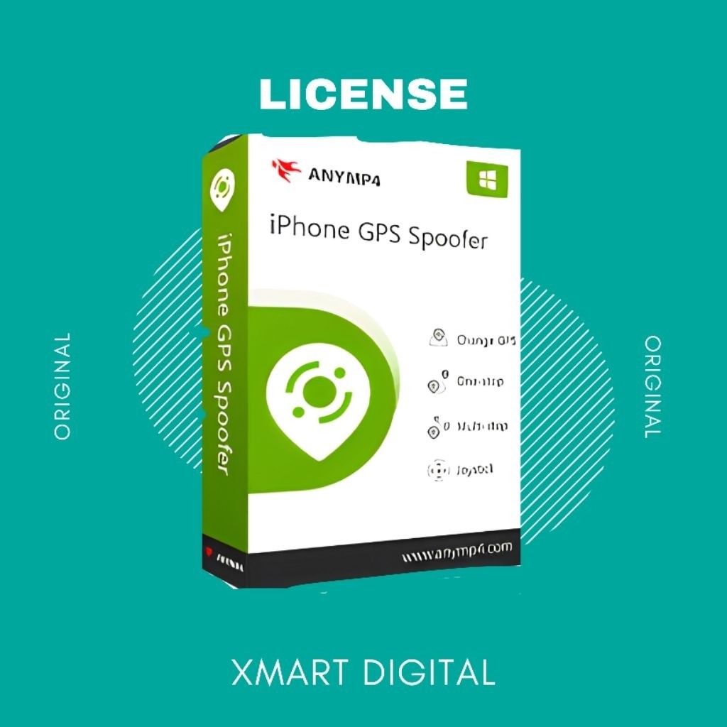 AnyMP4 iPhone GPS Spoofer 1 Tahun Lisensi Original