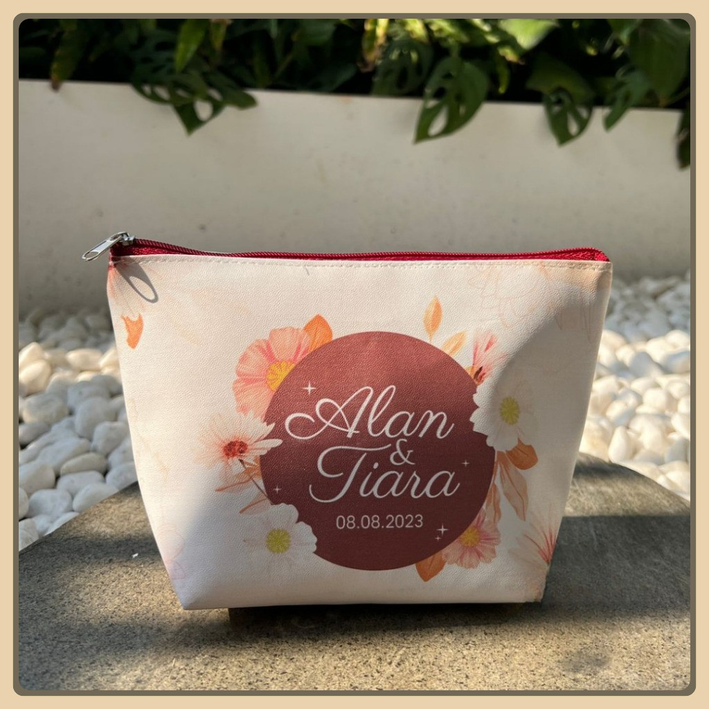 Cara Pouch Full Color Souvenir Pernikahan / Souvenir Dompet Murah / Souvenir Pouch / Souvenir Dompet