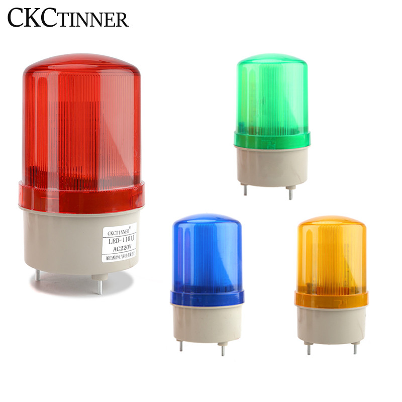 Strobe Signal Warning light 12V 24V 220V LTE-1101J Siren Sound and Rotl  Warning Light lamp Warning 