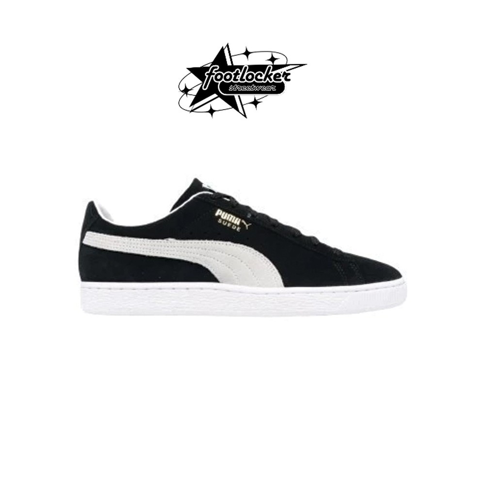Sepatu Puma Suede Black White Classic Original Unisex
