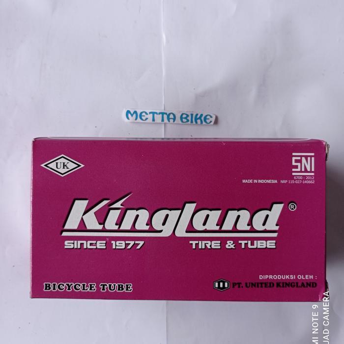 Ban Dalam Sepeda 20x2.125 Pentil Panjang Kingland