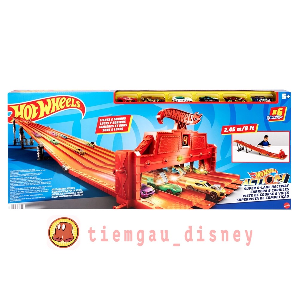 Discount Hot Wheels Toys 6Lane Raceway Hot Wheels Super 6Lane Raceway Genuine Mattel