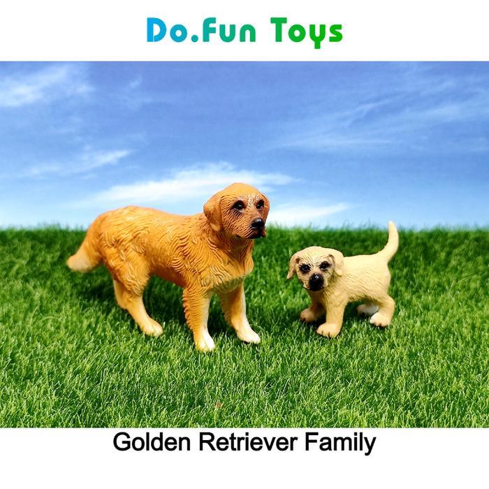 "TNKSYU" - Golden Retriever Dog Figure/ Miniatur Mainan Anjing Golden Retriever - GOLDEN RETRIVER