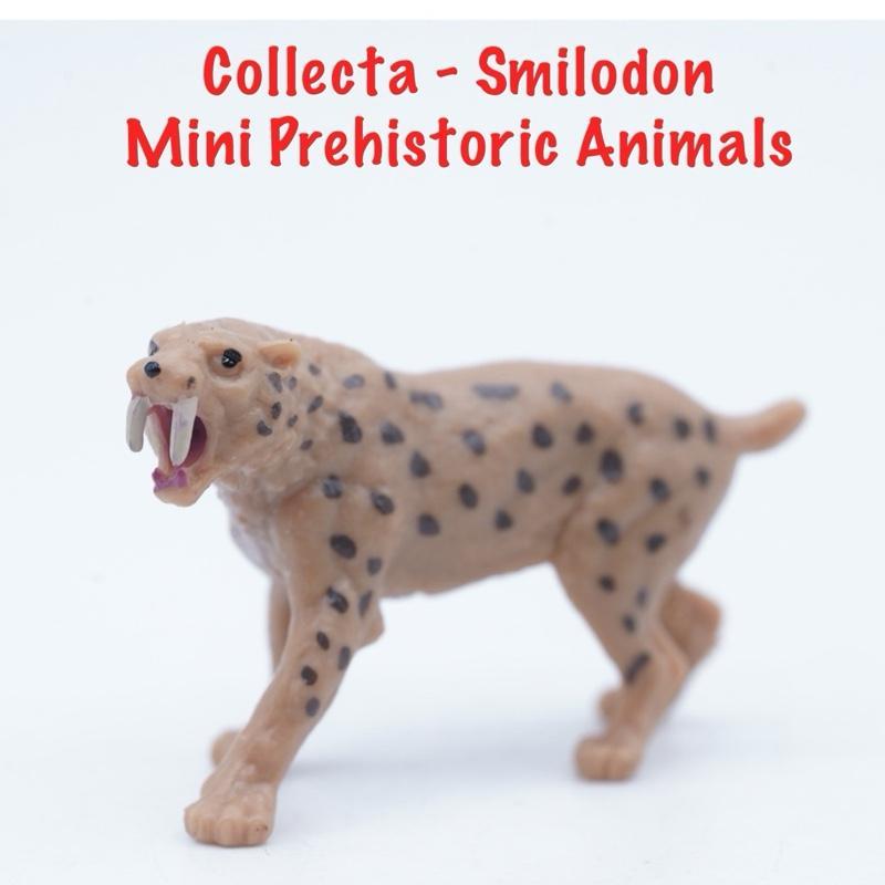 Collecta A1100 Mini Prehistoric Animals - Smilodon Singa Macan Purba  - Small Size Ukuran Kecil Main