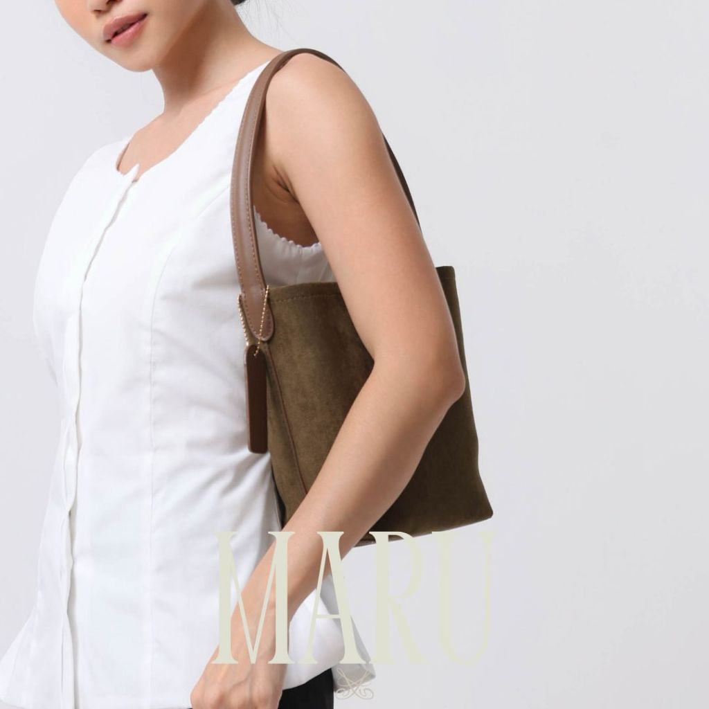 FAHIZAH.ID Sundays Attire - MARU Leather Bucket Bag / Hand Bag / Shoulder Bag / Tas Wanita