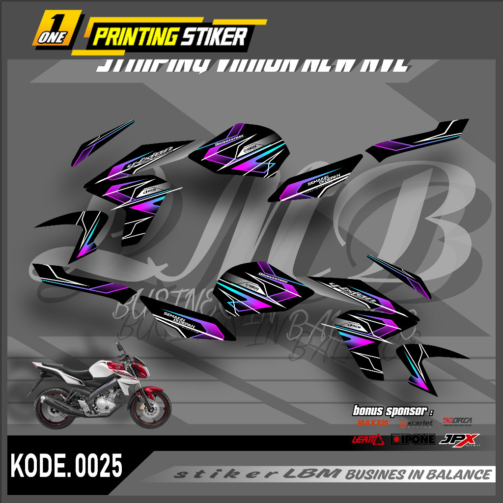 Stiker Striping List Variasi Vixion New NVL - Stiker Striping Variasi Vixion New