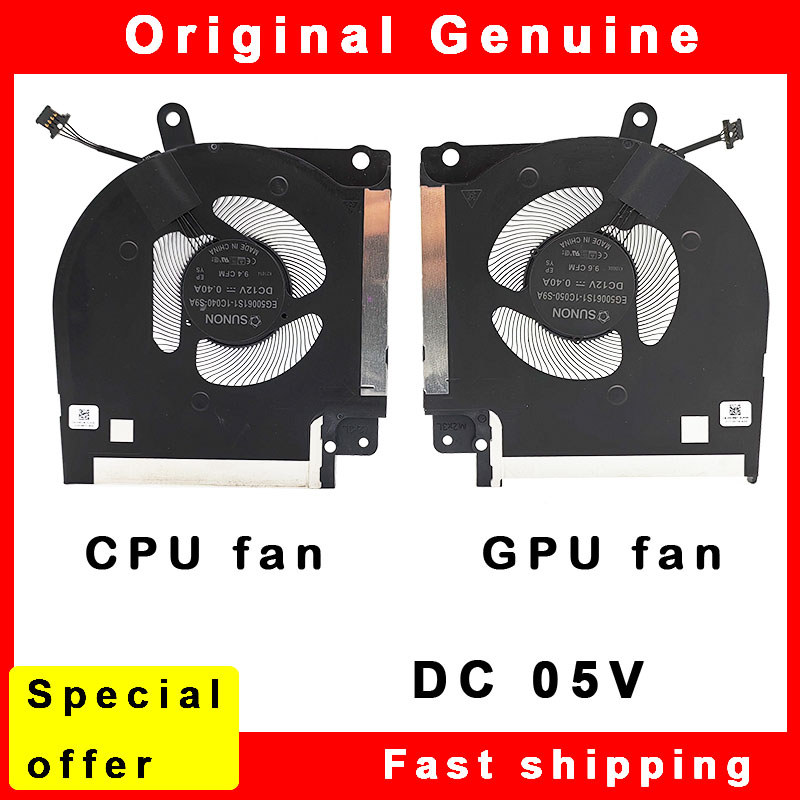 New Laptop CPU GPU Cooling Fan Cooler for DELL ALIENWARE  X17 R1 R2 P48E EG50061S1-1C040-S9A EG50061