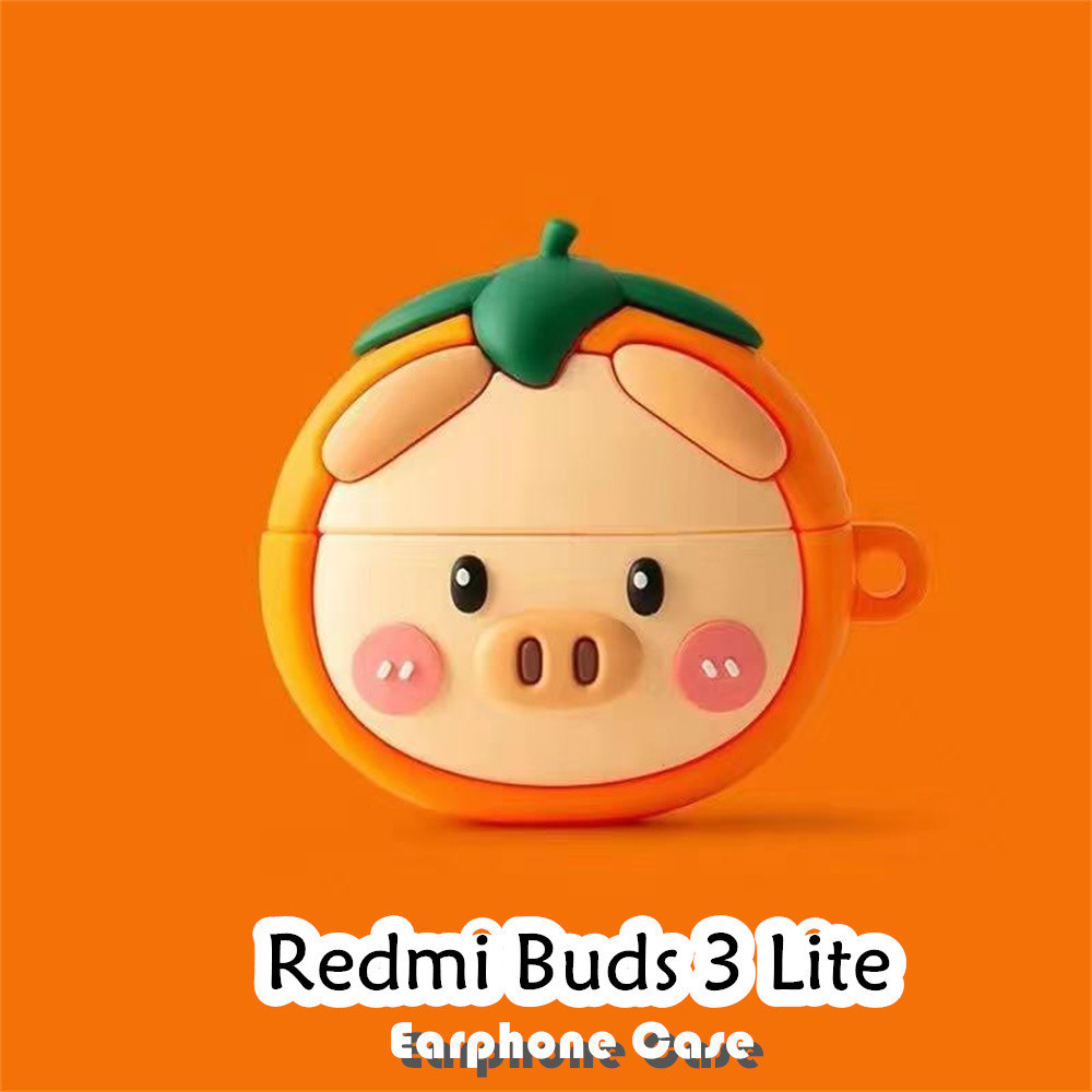 Distinctive Case Redmi Buds 3 Lite Casing Inovasi Kartun Soft Silikon Kasus Telpon Telinga NO.3