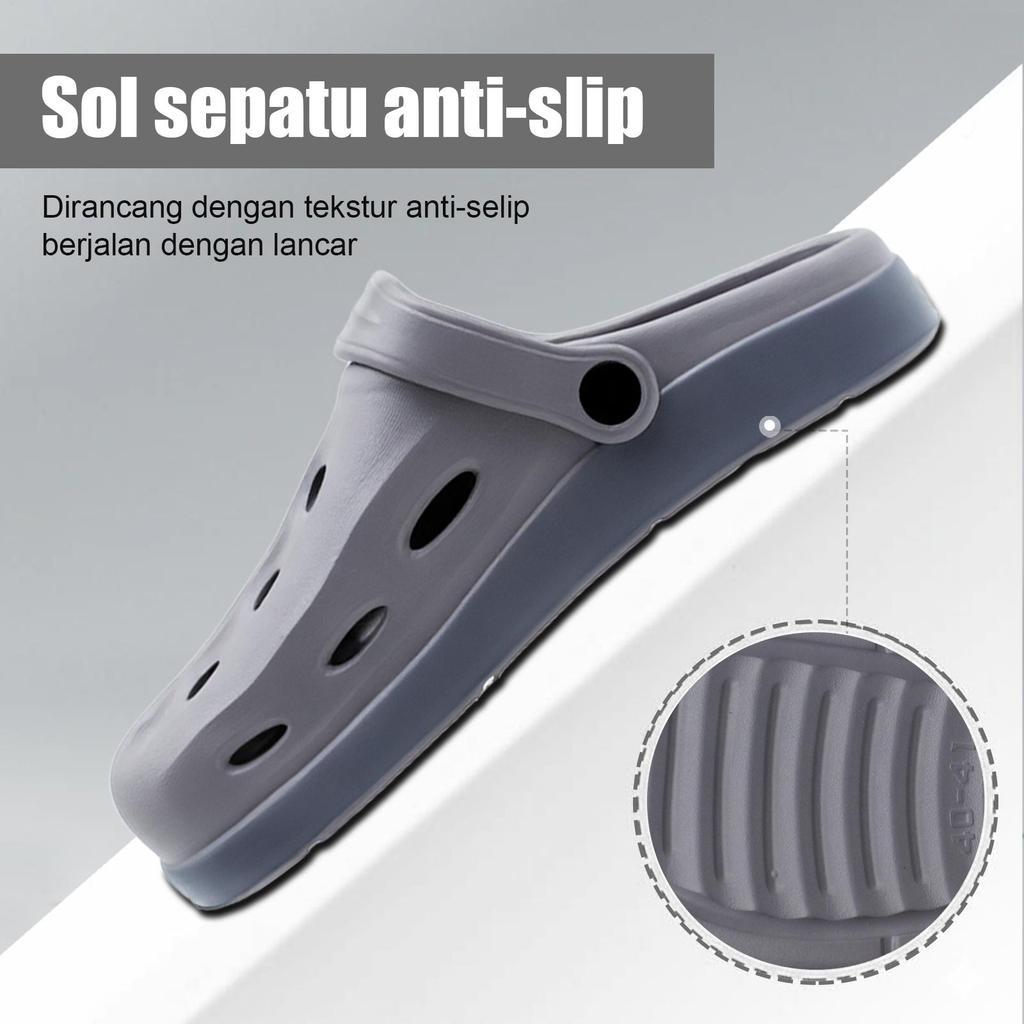 INKAYNI Sandal Pria dan Remaja Sendal Size36-45 Anti Slip Karet EVA Nyaman Dipakai Sandal pria sehar