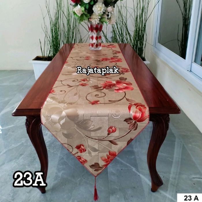 Taplak Meja Tamu Runner 3D Motif Sultan Anti Air 40x200cm - Brand Name - 23 A