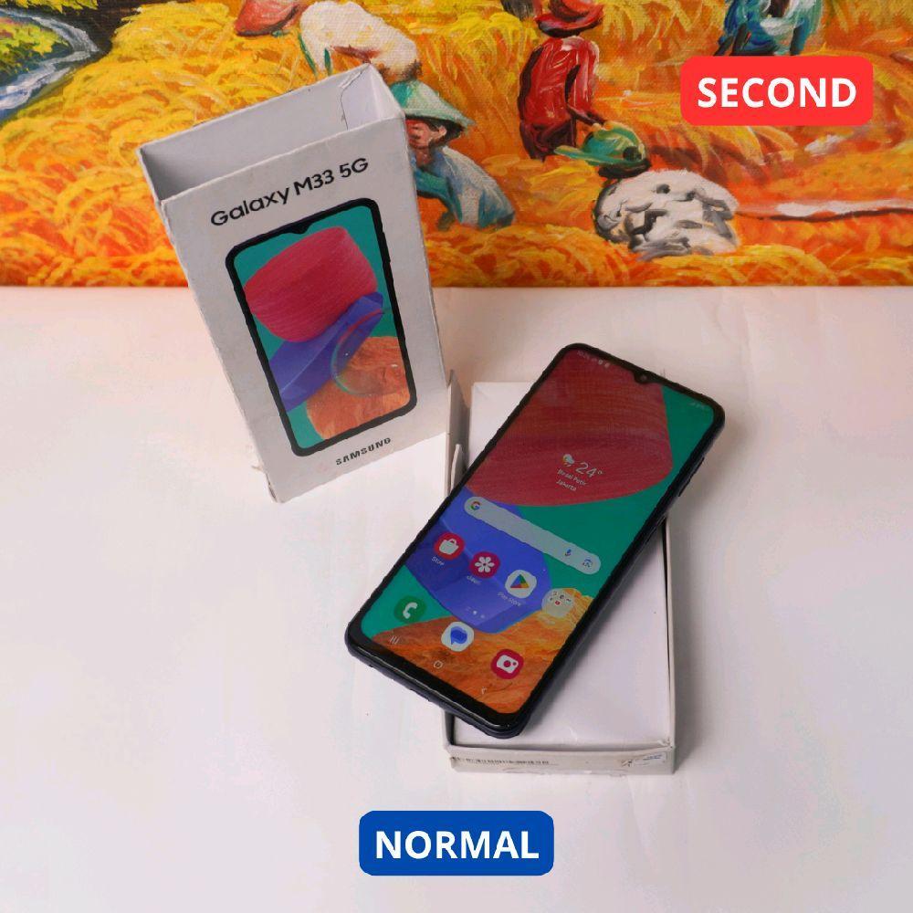 SAMSUNG M33 8/128 GB (5G) HP SECOND ORIGINAL SINAR MUTIARA CELL