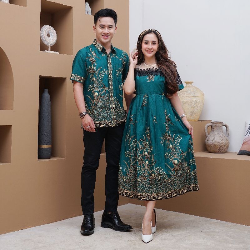 dress natal / couple baju natal / couple_batik/dress_batik/tunikbatik/batik dress terlaris/ couple b
