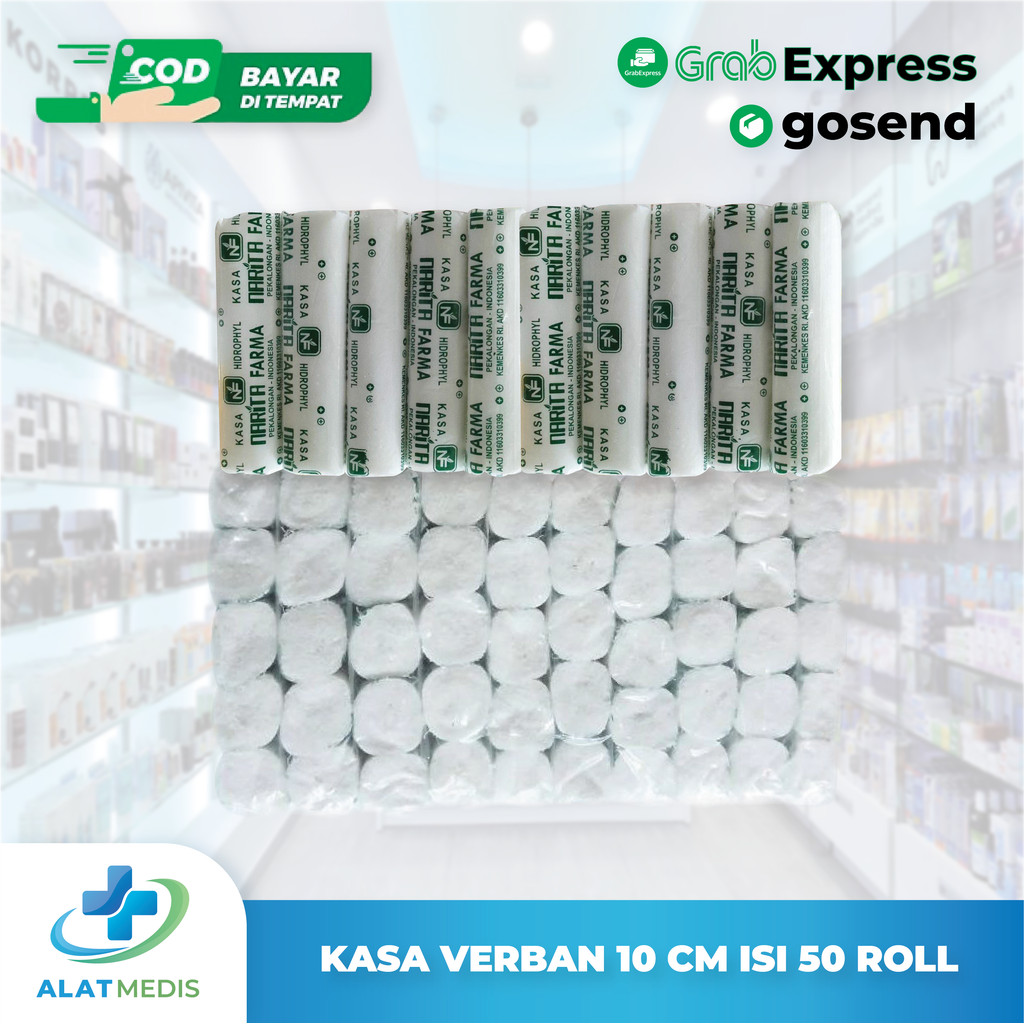 Kasa Roll 10 Cm Narita Farma Kasa Verban 10cm Per Ball isi 50 Roll