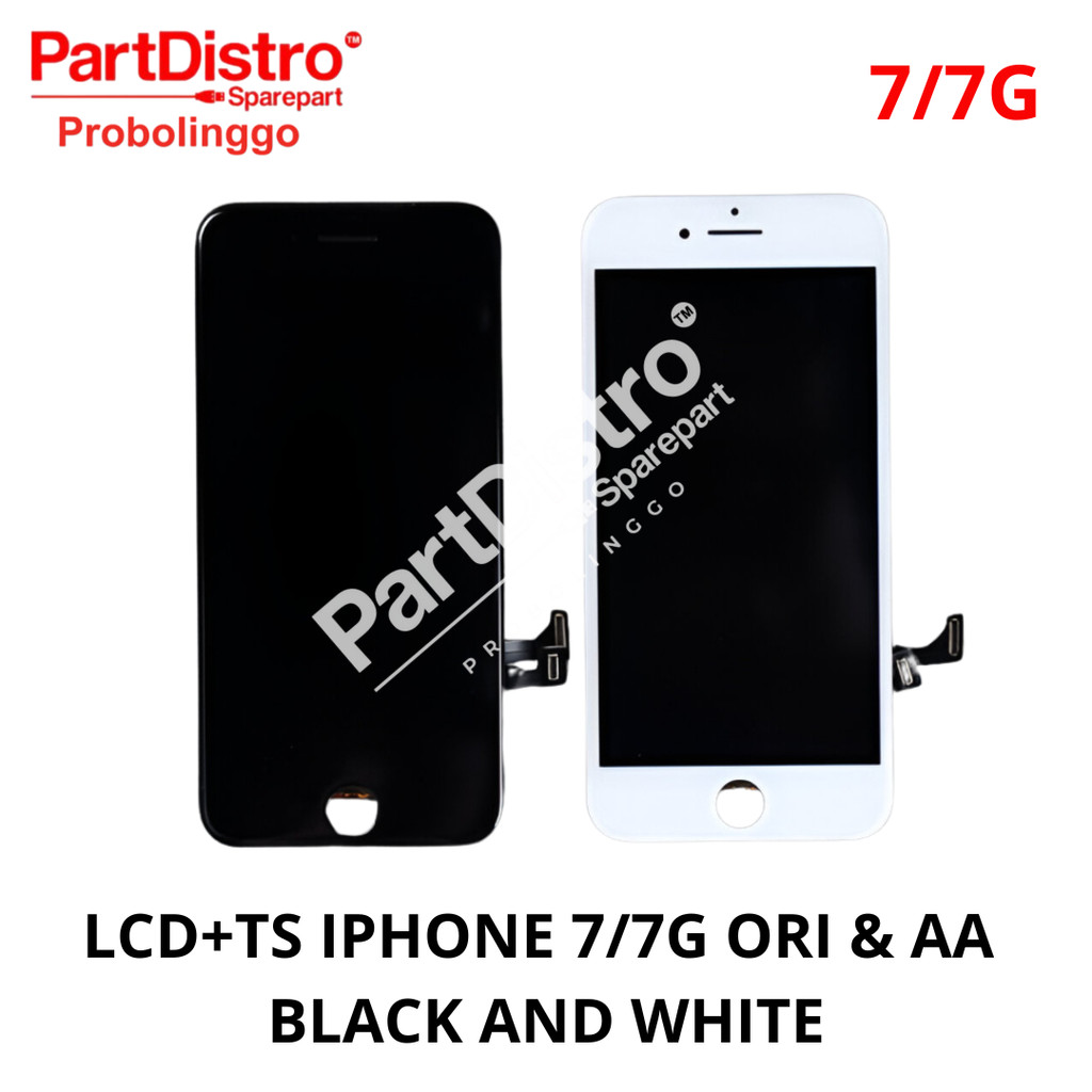 LCD IP 7/7G ORI & AA BLACK & WHITE FULLSET TOUCHSCREEN