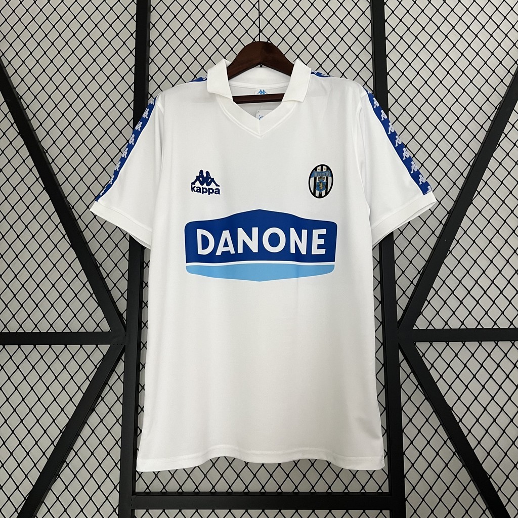 Jersey Retro Juventus 90/92 white A156 T shirt pria