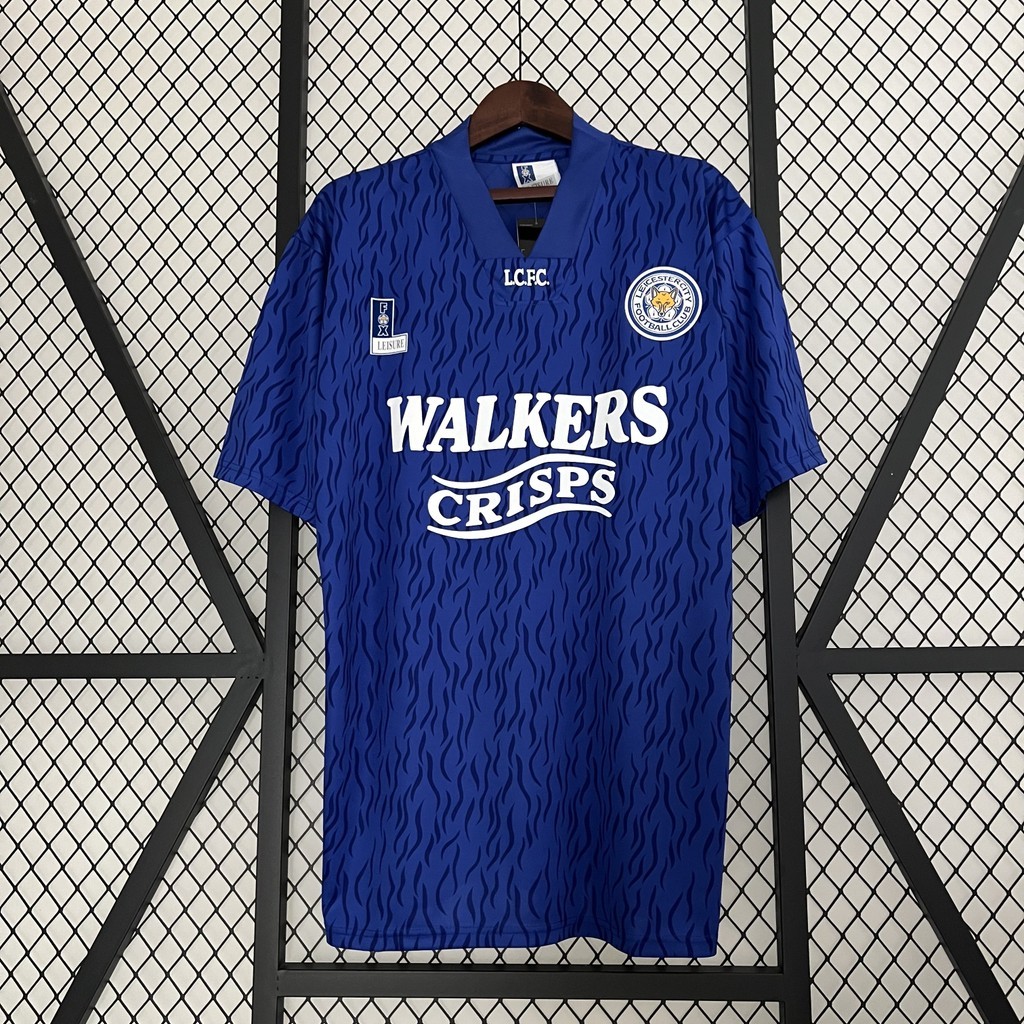 Jersey Retro Leicester City 92/94 Home A155 T shirt pria