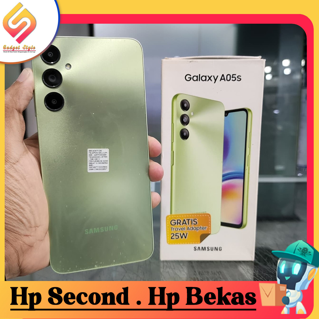 Samsung A05S Ram 6 Rom 128GB Second Resmi Gadget Style Store
