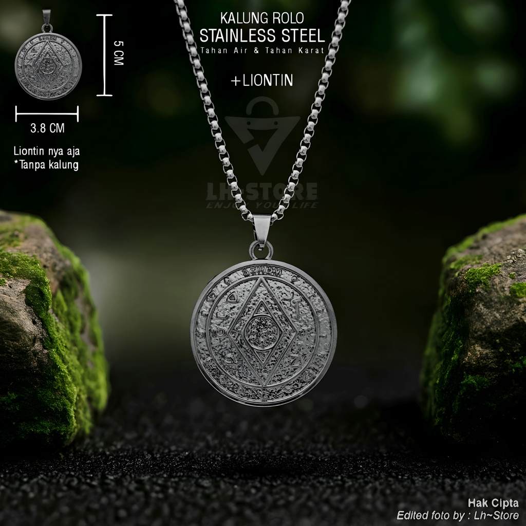MONEY AMULET WAJIK KALUNG STAINLESS STEEL TAHAN AIR TAHAN KARAT LIONTIN DISTRO TERBARU