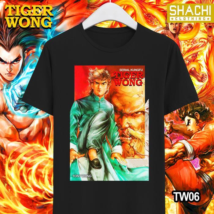 (COD) Kaos Tiger Wong Komik Jadul Tony Wong 06 - Color Premium NSA 24s - S