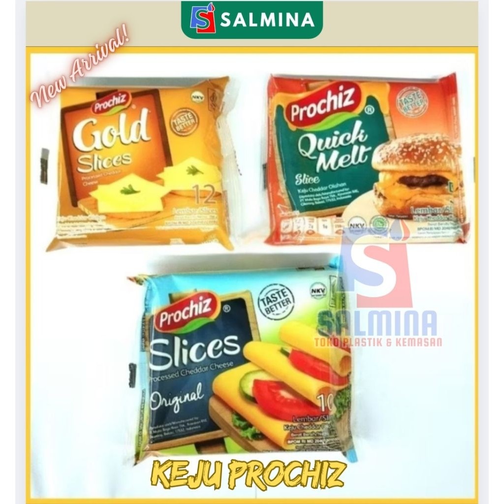 Prochiz Slice Gold Quick Melt 5 lembar dan Prochiz Slice Gold 12 lembar