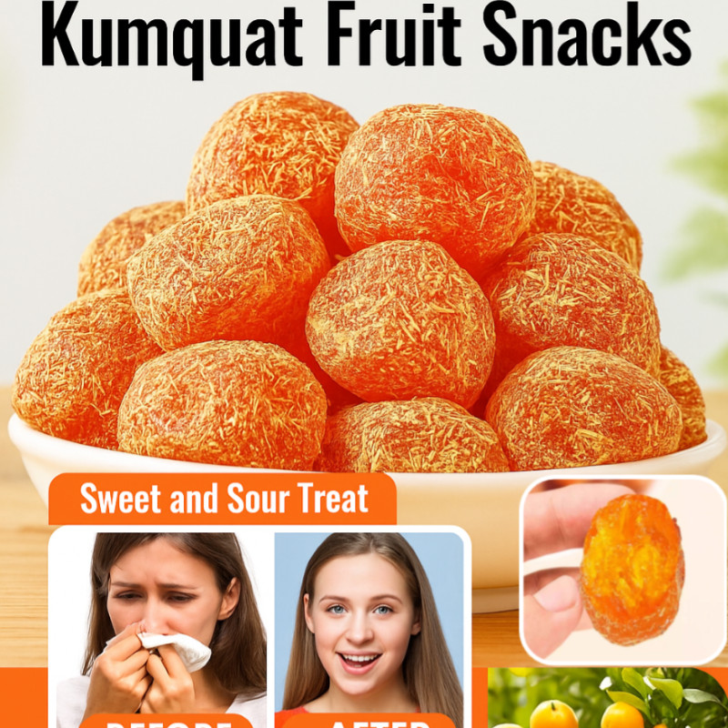 [Camilan Sehat Batuk Tenggorokan]  200g Dried Kumquat/Batuk dan dahak/Buah Kumquat Kering dengan Gul