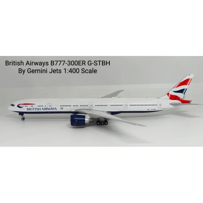 British Airways B777-300ER G-STBH By Gemini Jets 1:400 Scale